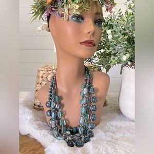 Stunning Multi Layered Acrylic Beads Necklace